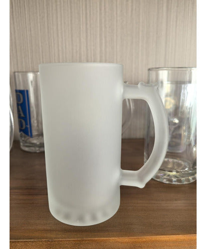 4 Vasos Shoperos Cerveceros Chop Cerveza 470ml - Norplat Blanco Empavonado