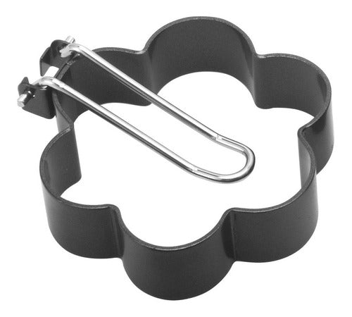 Molde Moldeador De Anillos Para Huevos Fritos, Antiadherente Negro