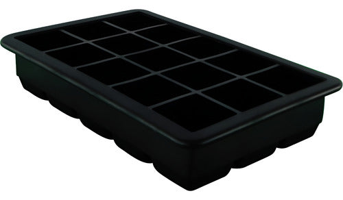 Molde De Silicona Para 15 Cubos De Hielo 3.3 Cm - Cukin Negro
