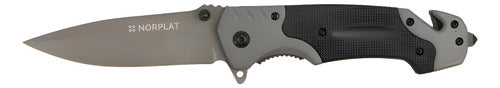 Cuchillo Tactico Navaja Norplat Caza Supervivencia Camping Negro