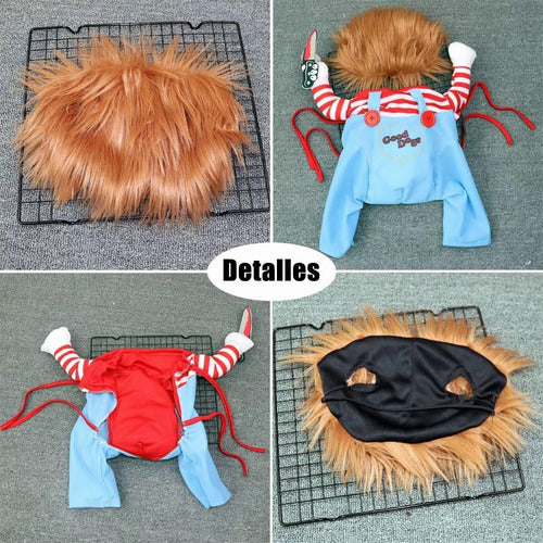 Disfraz Perro Norplat Halloween Daga Pirata / Muñeco Malvado S