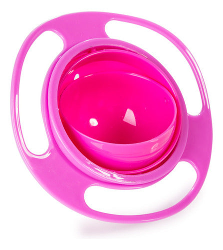 Plato Para Bebe Bowl Antiderrame Guagua Antivuelco - Norplat Fucsia Lisa