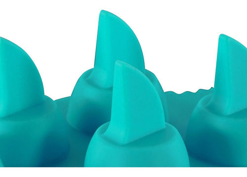 Molde De Silicona Para Aletas De Tiburón De Hielo - Cukin Celeste