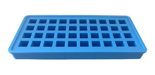 Molde De Silicona Para 40 Mini Cubos De Hielo - Cukin Celeste