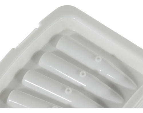 Molde De Plástico Para Balas De Hielo - P/ Botellas - Cukin Blanco