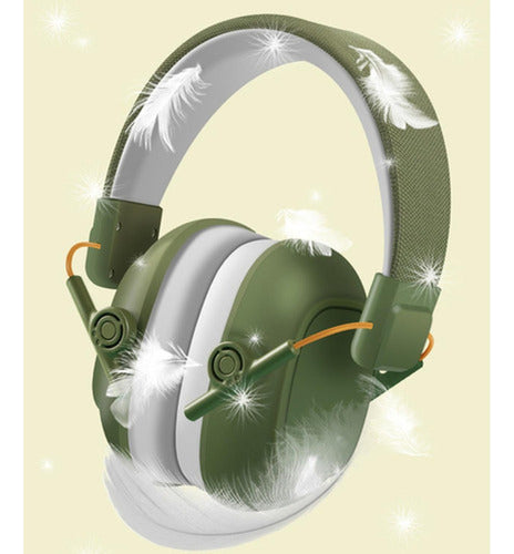 Audífonos Antiruido Niños Y Jóvenes Con Autismo Tdah Norplat Verde Oliva