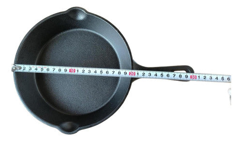 Sarten Hierro Fundido Norplat 20cm Redondo Para Freir Cocina Negro