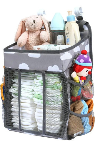 Organizador Pañales Cambiador Cuna Carrito Pañal - Norplat Gris