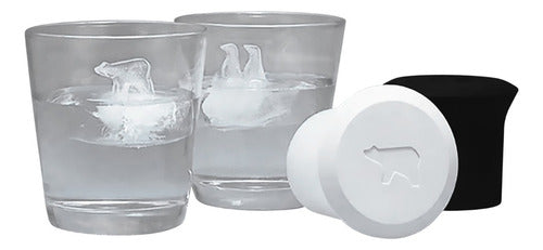 Molde De Silicona Para Oso Polar Y Pingüino De Hielo - Cukin Blanco