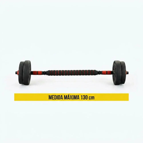 Set Mancuernas Ajustable Norplat 30kg Juego De Pesas Unibles Negro