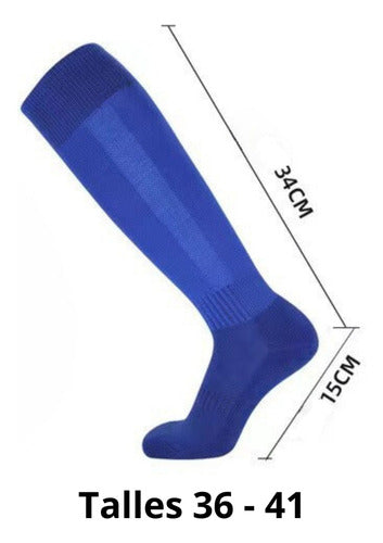 Medias Futbol Deportivas Adulto Largas Premium - Norplat 36 A 41 - Negro