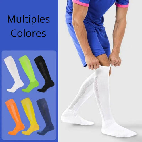 Medias Futbol Deportivas Adulto Largas Premium - Norplat 36 A 41 - Negro