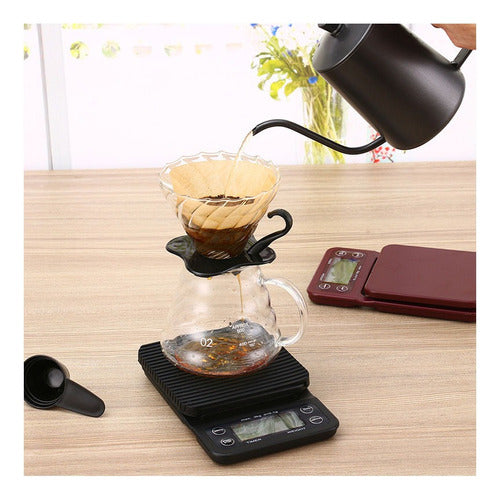 Balanza Pesa Digital Cocina Precision Medicion De 0,1g A 3kg Negro 3 G
