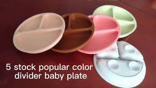 Plato De Silicona De Succión Y Ventosa (niño-niña) - Norplat Beige C3