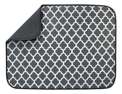Mat Secador Microfibra Vasos Platos 40 X 45 Cm  - Cukin - Gris