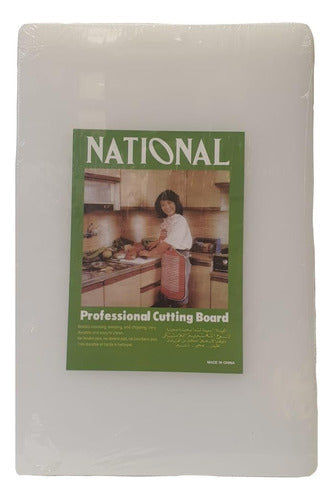Tablas De Cortar Profesional Pe 50x35x2cm Colores - Norplat Lisa Blanco