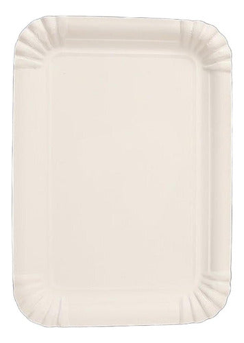 10 Bandeja Para Torta Carton Norplat - Coctel Grande 45x34  Blanco