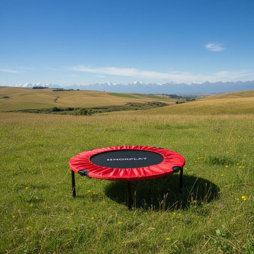 Trampolín Fitness 100cm Plegable Cama Elástica - Norplat Rojo