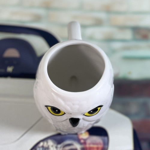 Norplat Tazon Buho 3d Ceramica 250ml Cafe Te Decorativo Blanco