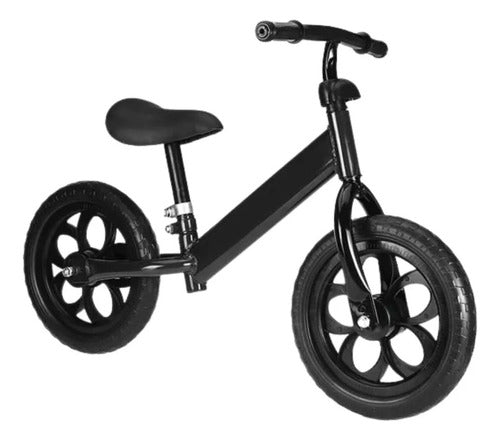 Bicicleta Equilibrio Sin Pedales Niños Principiantes Norplat Negro Negro