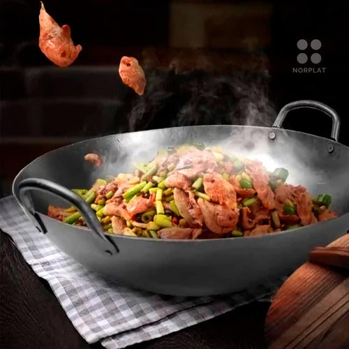 Wok 47 Cm Disco De Acero Inoxidable Para Cocimiento  Norplat