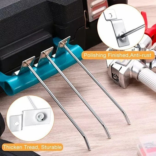 Pack 100 Ganchos Gancheras Panel Ranurado 15cm 4mm Exhibidor