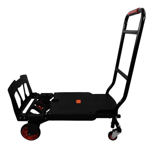 Carro Plegable Carga Acero 2 En 1 Yegua + Plataforma 100kg