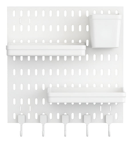 Organizador De Escritorio Pegado A La Pared - Norplat Blanco