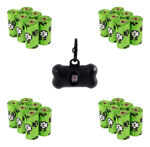 Pack 360 Bolsas Excrement Heces Mascotas Perro + Dispensador