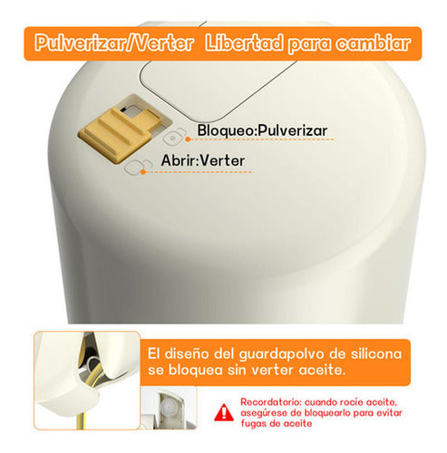 Aceitera Spray Rociador Alcuza Vidrio Aceite Vinagre Norplat