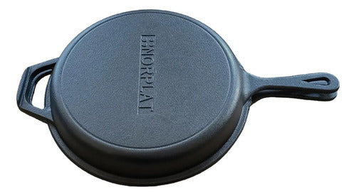 Cacerola + Sartén Norplat De Hierro Fundido Dutch Oven Ø26cm Negro