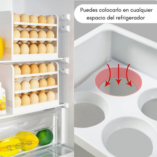 Organizador De 30 Huevos Caja Huevera Refrigerador - Norplat