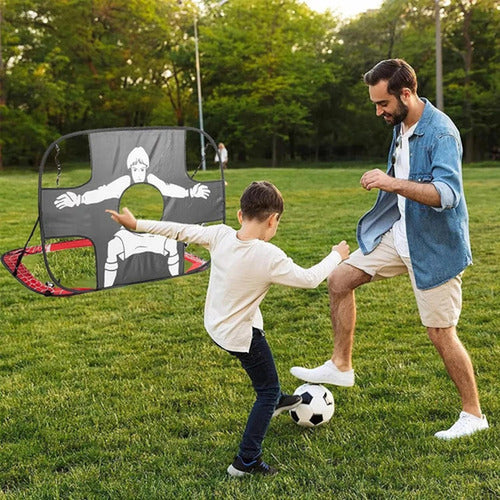 Arco Portería Futbol Doble Uso Entrenamiento Niños - Norplat Negro