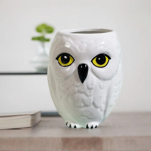 Norplat Tazon Buho 3d Ceramica 250ml Cafe Te Decorativo Blanco