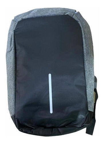 Mochila De Carga Usb Antirrobo Violeta