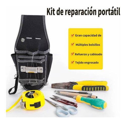 Bolsa Herramientas Eléctrica Colgar Cintura Coleto - Norplat Negro