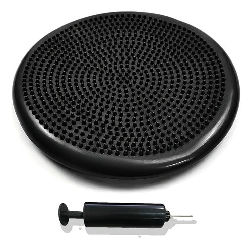 Disco De Balance Y Equilibrio Mini Bosu Erizo Yoga - Norplat Negro