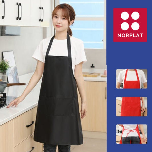 Pechera Clásica Gourmet Antifluido, Antiacido, Antibacterial Negro