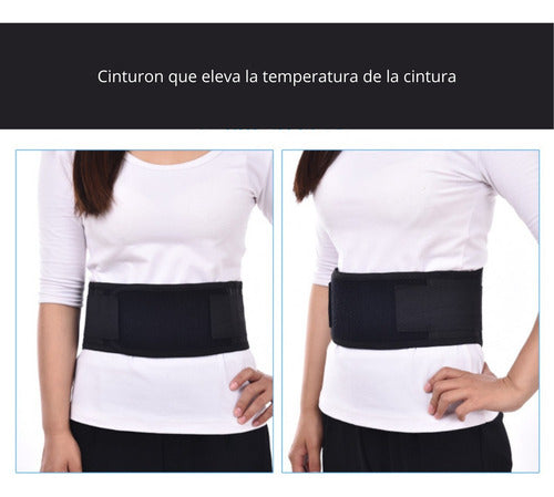 Faja Lumbar Cinturón - Genera Calor - Lumbalgia - Norplat L