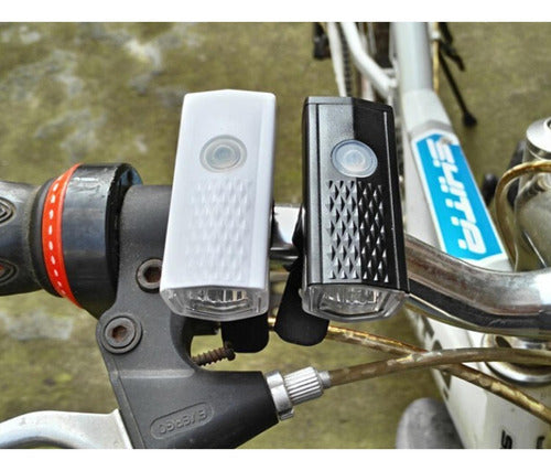 Pack 2 Luces Led Bicicleta Usb Trasera Y Delantera - Norplat Negro