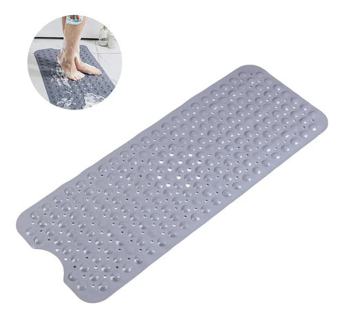 Goma Antideslizante Tina Ducha Bañera Cepillo 39×100 Norplat Gris