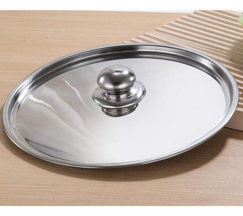 Bateria De Cocina Acero Inoxidable 4 Ollas Induccion Norplat Plateado