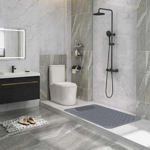 Goma Antideslizante Ducha Norplat Piso De Tina Baño 50×80cm Gris Oscuro