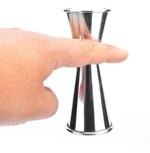 Jigger Japones Medidor Onza Bartender Acero Inoxidab - Cukin Plateado