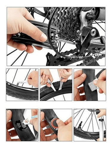 Herramientas Bicicletas Parche Pinchazo Reparación Norplat Negro