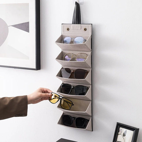 Organizador Estuche 6 Lentes De Sol Gafas Plegable - Norplat Negro