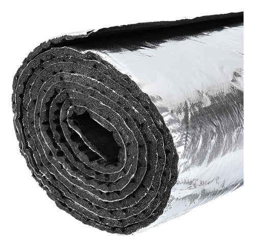 Lamina Goma Aislante 10mm Sonido Termico Puertas - Norplat Plateado