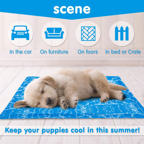 Manta De Gel Frio Refrescante 90x50cm L Perros Gatos Norplat Agua
