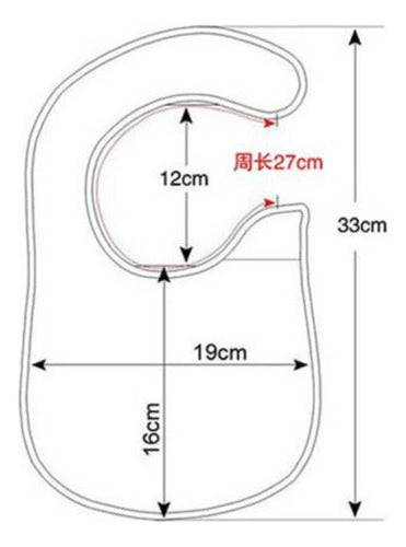 Pack 3 Baberos Impermeables Bebés Varios Diseños Infaltable Mixto Mixto Unica