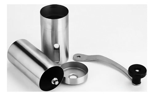 Molino Molinillo De Café Manual De Acero Inoxidable - Cukin Plateado